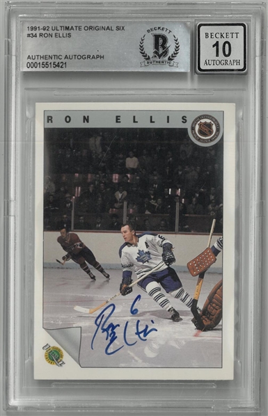 Ron Ellis Autographed 1991 Ultimate
