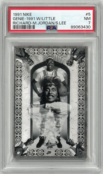 Michael Jordan 1991 Nike PSA 7 w/ Spike Lee Little Richard