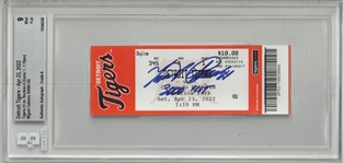 Miguel Cabrera Autographed 3000th Hit Ticket
