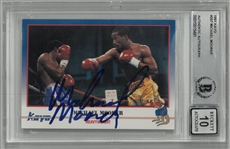 Michael Moorer Autographed 1991 Kayo Rookie Card