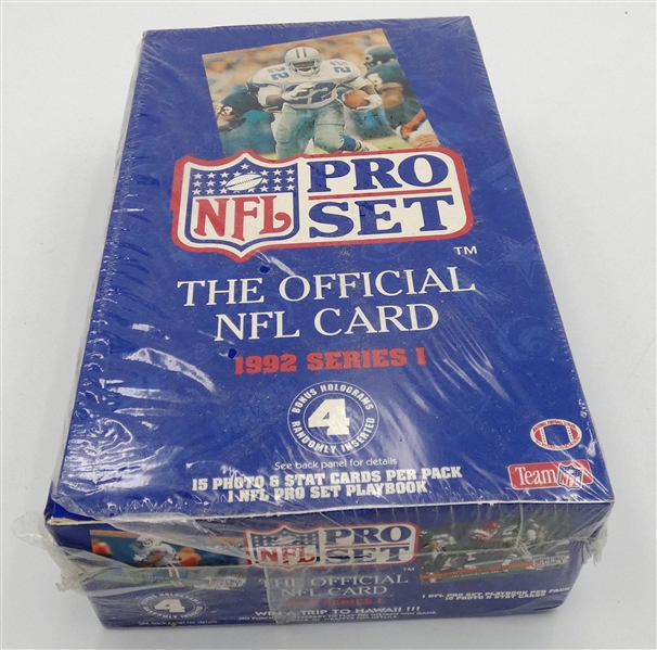1992 Pro Set Football Series 1 Wax Box