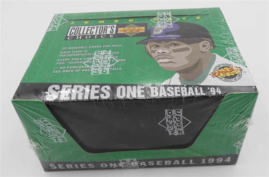 1994 Upper Deck Collectors Choice Baseball Series 1 Jumbo Box