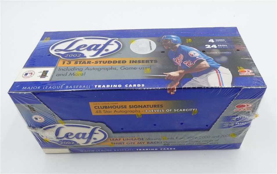 2002 Leaf Baseball Wax Box