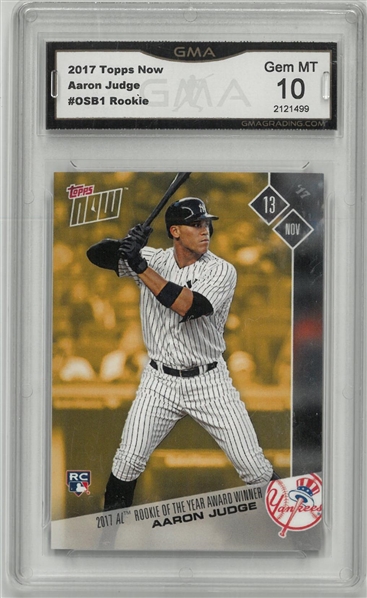 Aaron Judge 2017 Topps Now Rookie Card