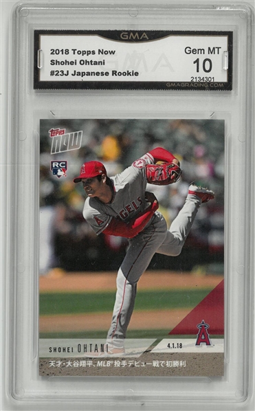 Shohei Ohtani 2018 Topps Now Japanese Rookie Card
