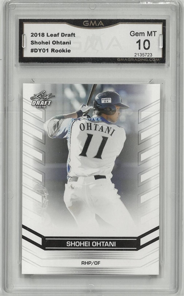 Shohei Ohtani 2018 Leaf Draft Rookie Card