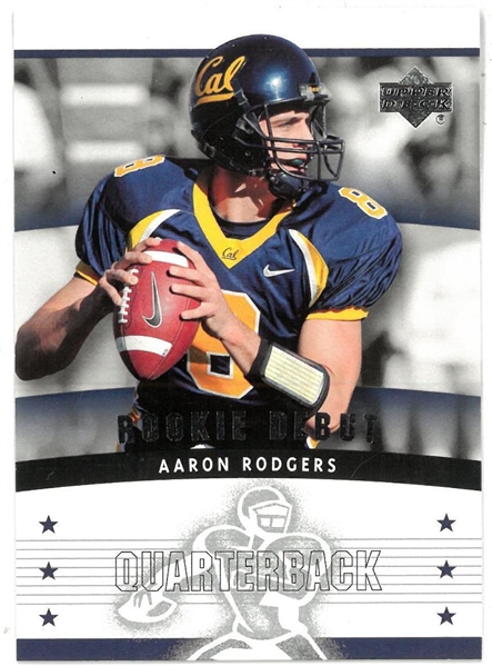 Aaron Rodgers 2005 UD Rookie Debut
