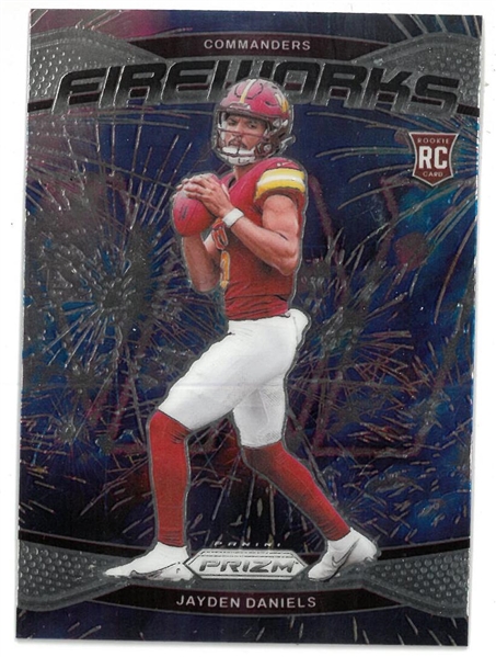 Jayden Daniels 2024 Panini Prizm Fireworks
