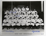1945 Detroit Tigers 16x20 Signed by 5