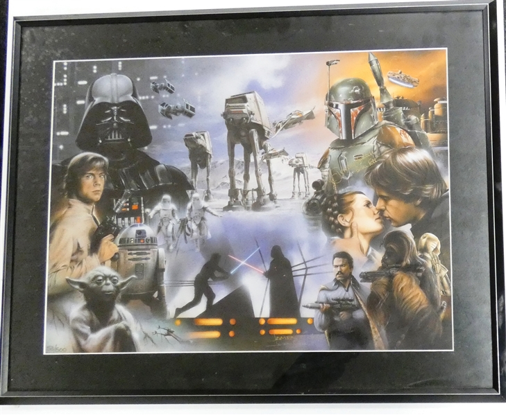 Jeremy Bulloch Autographed Framed 23x28 (Pick up Only)