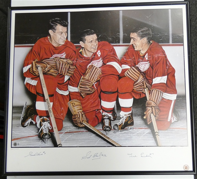 Production Line (Howe Lindsay Abel) Autographed Framed Litho (Pick up only)