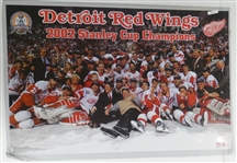 2002 Red Wings Autographed Poster Signed by 4