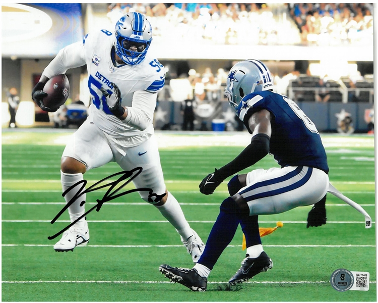 Penei Sewell Autographed 8x10