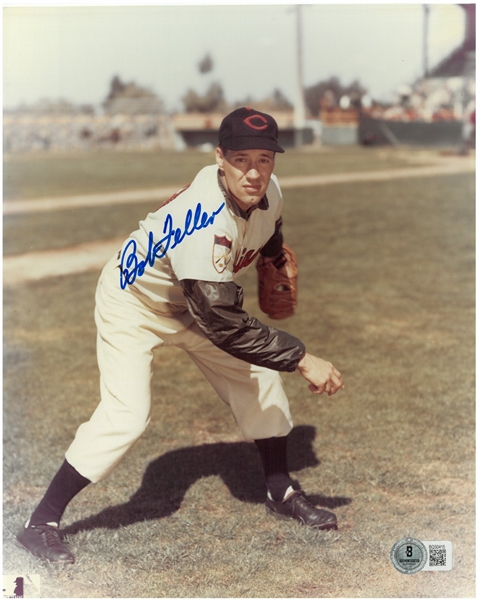 Bob Feller Autographed 8x10