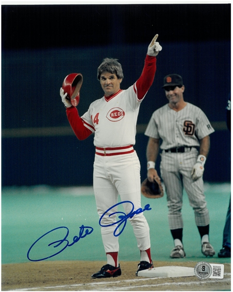 Pete Rose Autographed 8x10