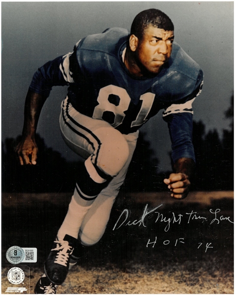Dick "Night Train" Lane Autographed 8x10