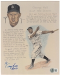 George Kell Autographed 8x10