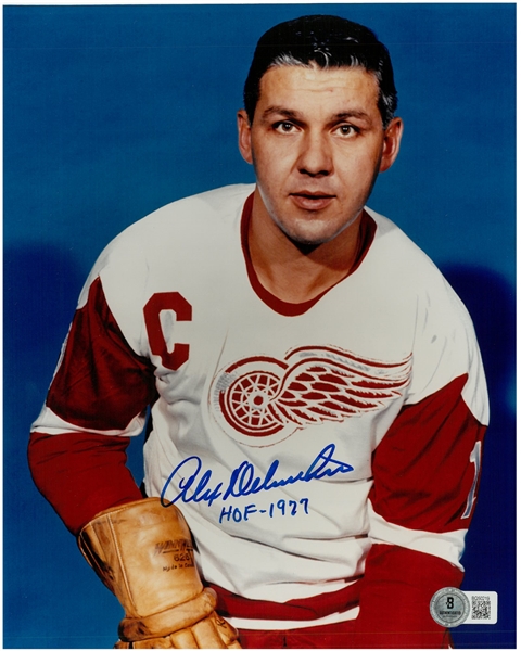 Alex Delvecchio Autographed 8x10