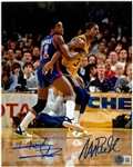 Isiah Thomas & Magic Johnson Autographed 8x10