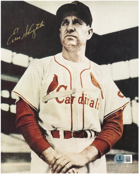 Enos Slaughter Autographed 8x10