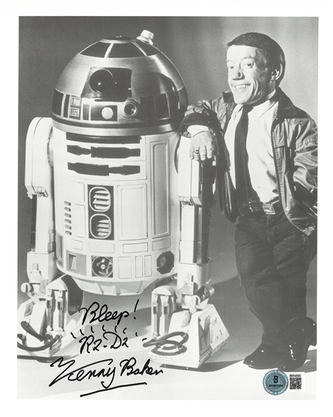 Kenny Baker Autographed 8x10
