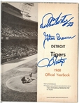 1968 Detroit Tigers Yearbook Signed by 3