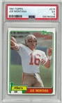 Joe Montana 1981 Topps Rookie Card PSA 5