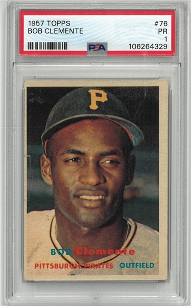 Roberto Clemente 1957 Topps PSA 1