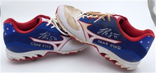 Jake Rogers Game Worn Autographed July 4, 2021 Cleats
