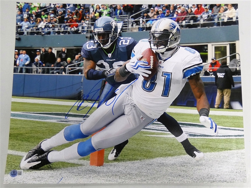 Calvin Johnson Autographed 16x20