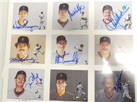1984 Detroit Tigers Wave Card Uncut Sheet Signed by 10