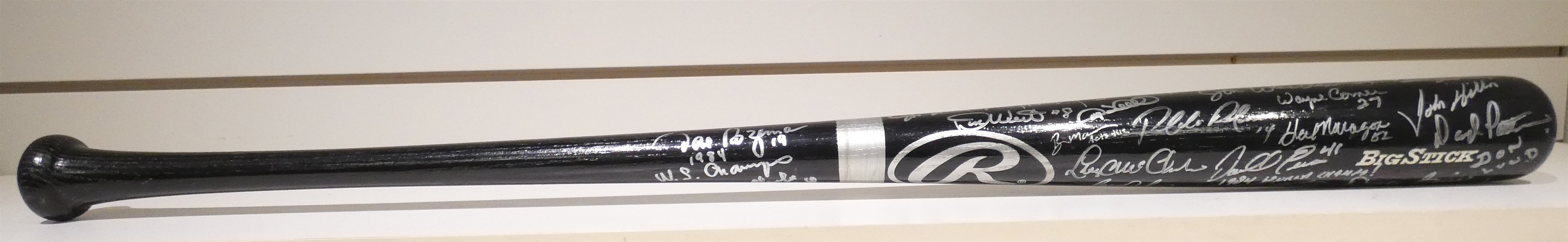 Detroit Tigers Legends Bat Signed by 38