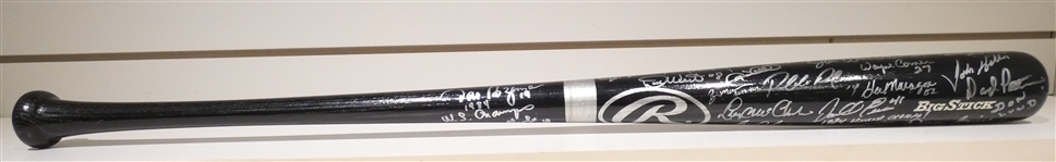 Detroit Tigers Legends Bat Signed by 38