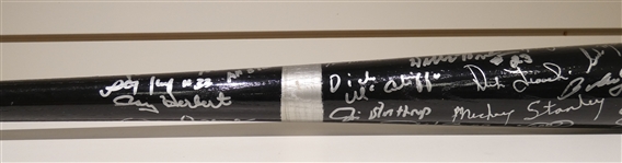 Detroit Tigers Legends Bat Signed by 38