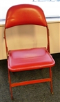 Joe Louis Arena Folding Metal Padded Chair