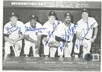 1975 Detroit Tigers Postcard Signed by 5
