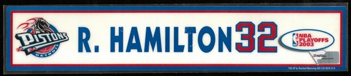 Richard Hamilton 2003 Playoffs Locker Tag