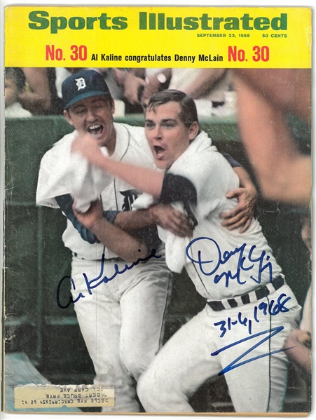 Al Kaline & Denny McLain Autographed Sports Illustrated