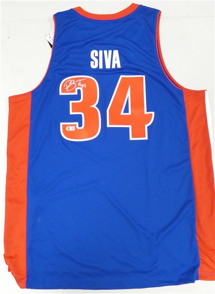 Peyton Siva Autographed Pistons Jersey