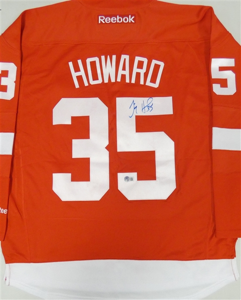 Jimmy Howard Autographed Red Wings Jersey
