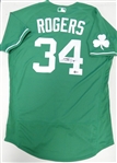 Jake Rogers Autographed Team Issued St. Patricks Day Jersey