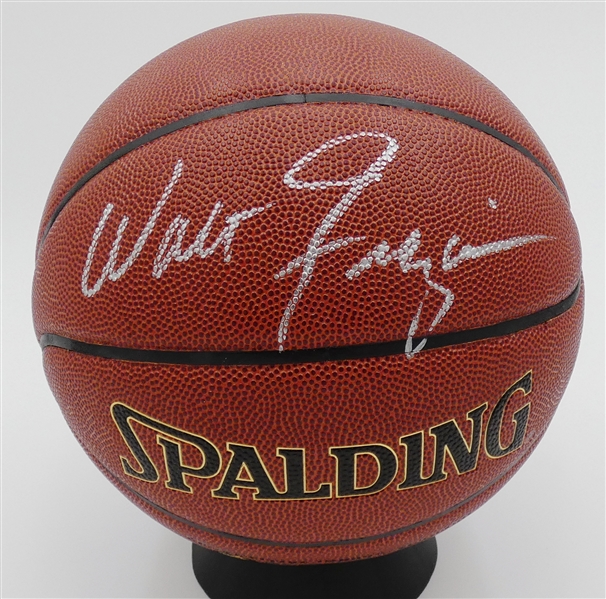 Walt Frazier Autographed Basketball
