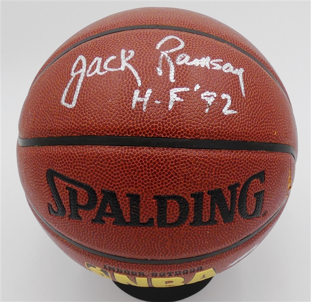 Jack Ramsay Autographed Basketball