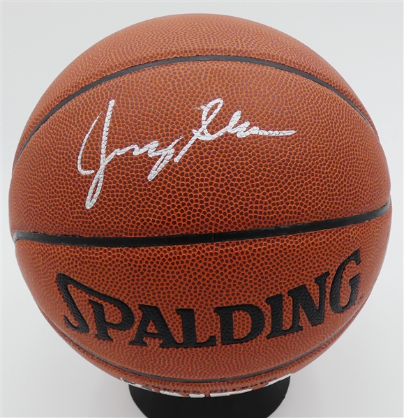 Jerry Sloan Autographed Basketball