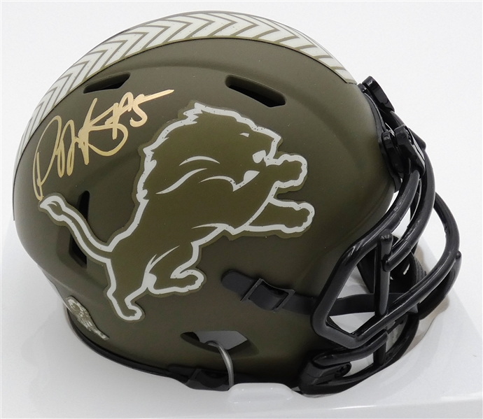 David Montgomery Autographed Detroit Lions Mini Helmet