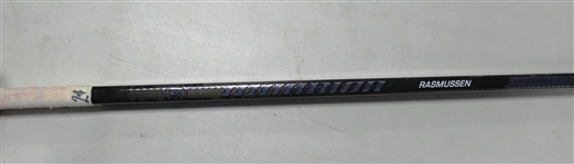 Michael Rasmussen Game Used Stick