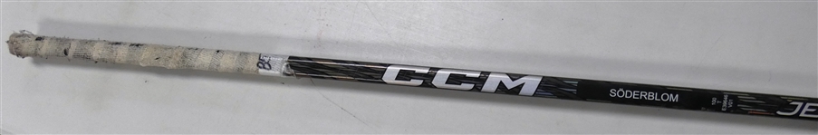 Elmer Soderblom Game Used Stick