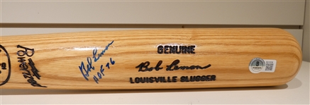 Bob Lemon Autographed Bat