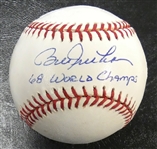Bill Freehan Autographed Baseball w/ 68 Champs