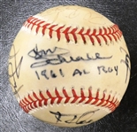 Cleveland Indians Greats Baseball Signed by 12